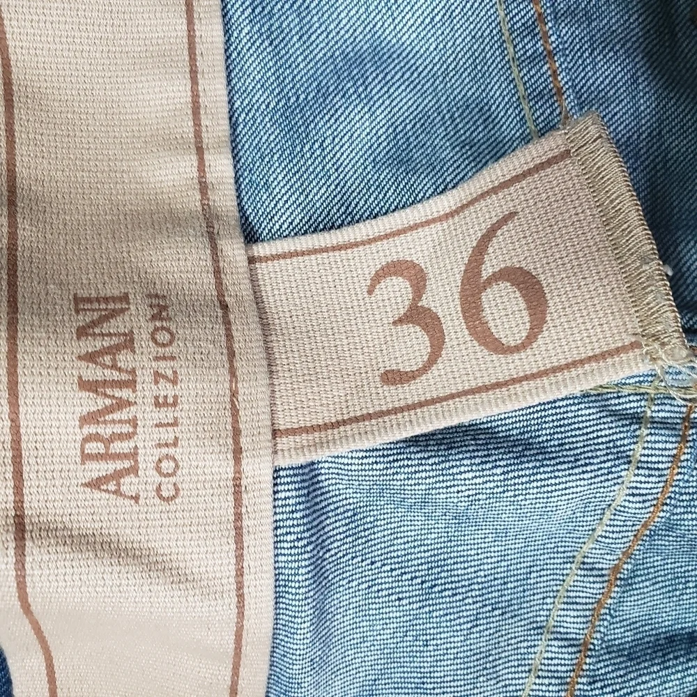 Armani Collezioni Simin T Spa button fly jeans 100% cotton size 36